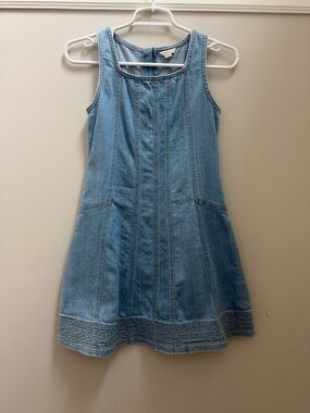 NWOT Habitual Light Denim Panel A-Line Girls Dress Sz 12